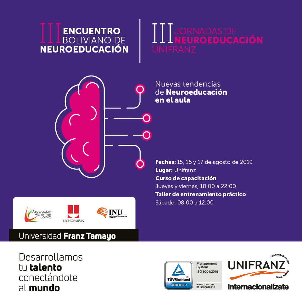 III Encuentro Boliviano de Neuroeducación y las III Jornadas de Neuroeducación