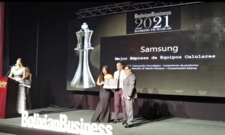 Samsung es reconocido como la ‘Mejor Empresa de Equipos Celulares’ de Bolivia.