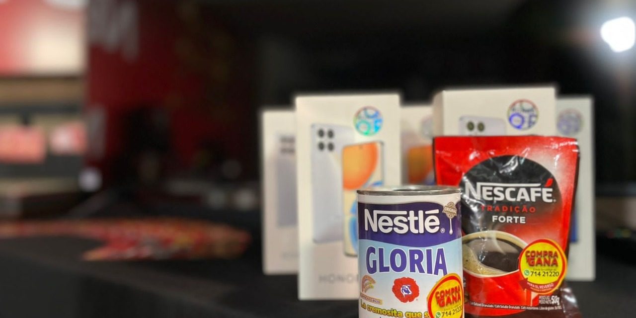 Nescafé y leche Gloria anuncian segundo sorteo de Bs 100 mil, televisores y celulares